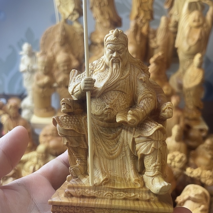 柏木（崖柏）崖柏关公高10公分