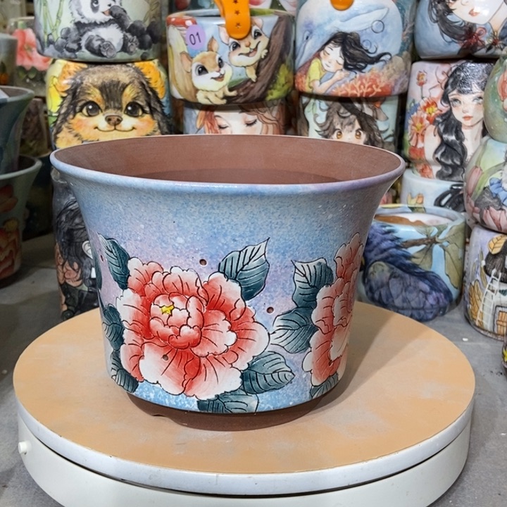 红陶景德镇艺术手绘作品