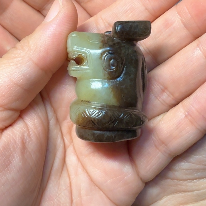 和田玉（糖玉）挂件未镶嵌古*