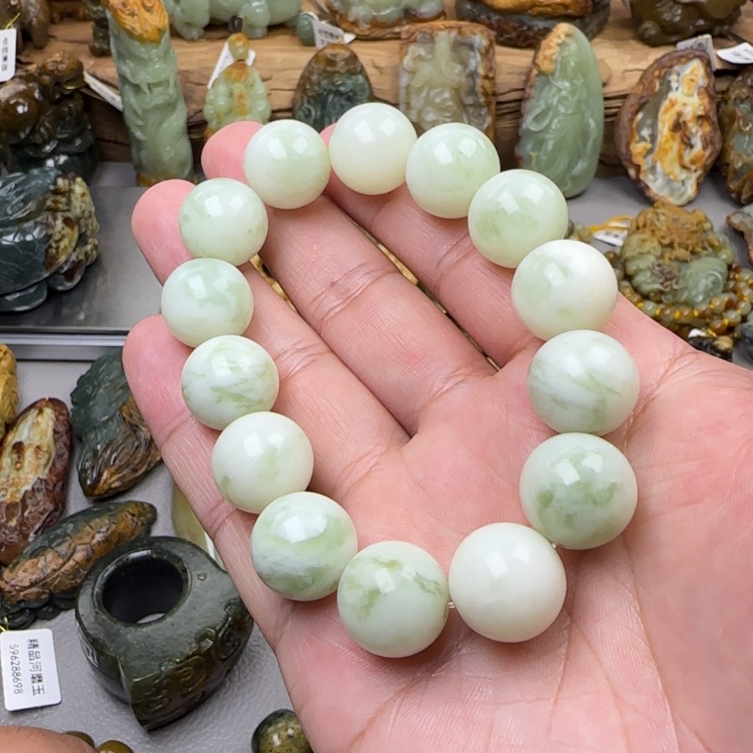 蛇纹石玉合金手串