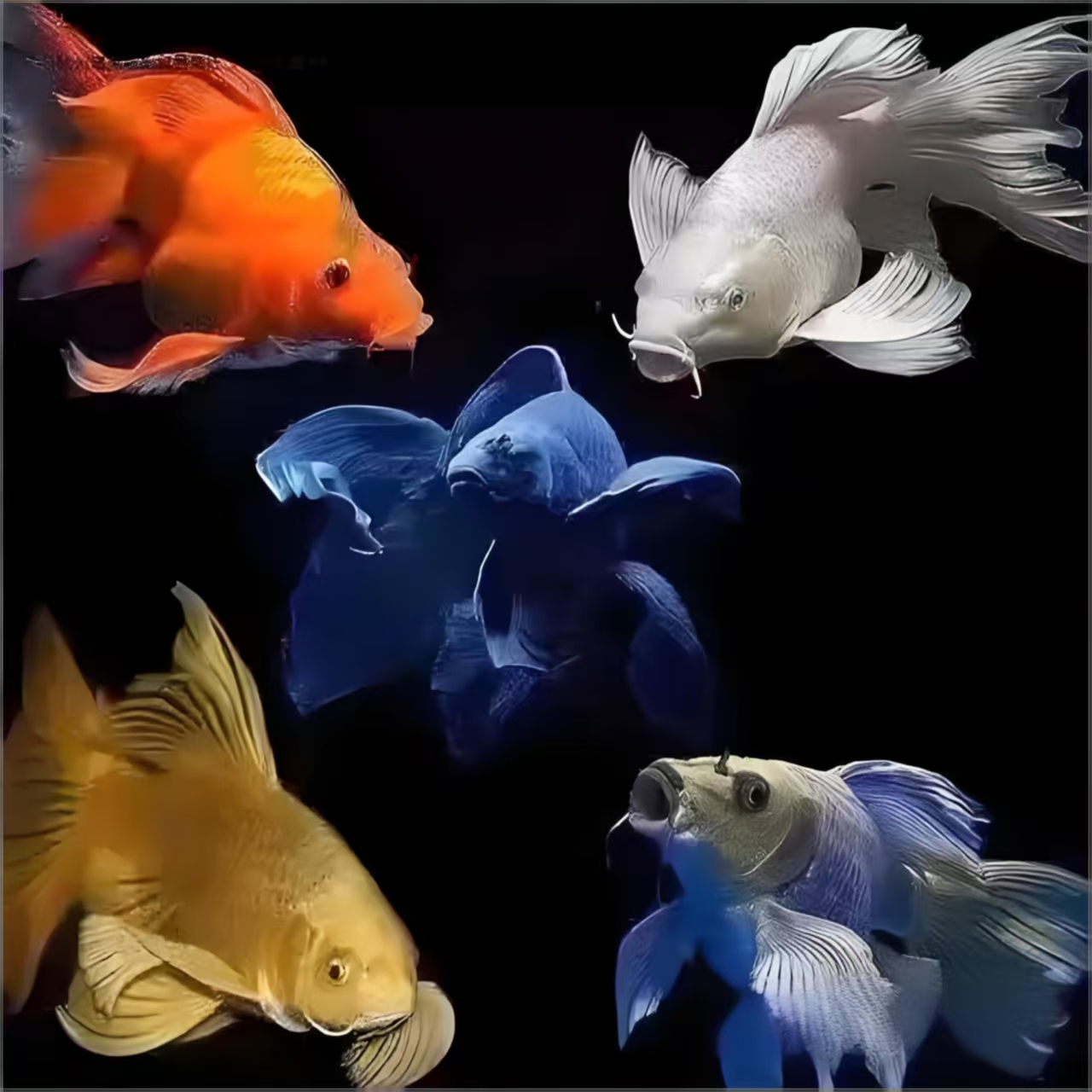 微瑕蝴蝶鲤两条15-20公分【包邮包损】