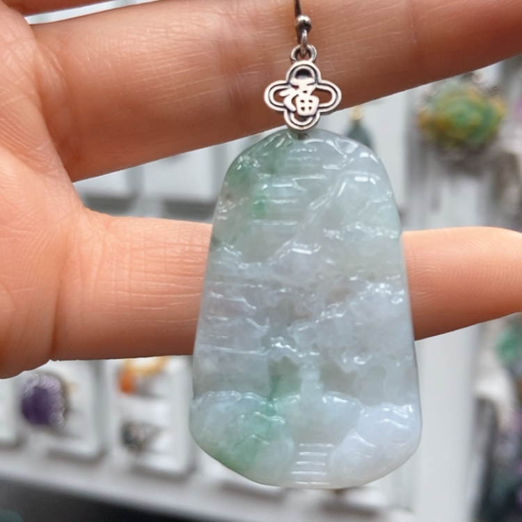 【闪购商品】翡翠耳饰银S925镶嵌S****g耳饰