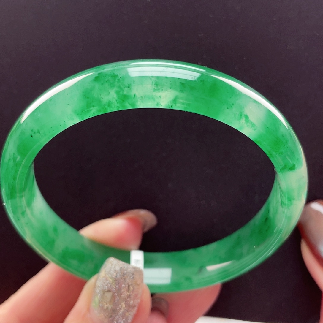 石英质玉未镶嵌手镯54-55