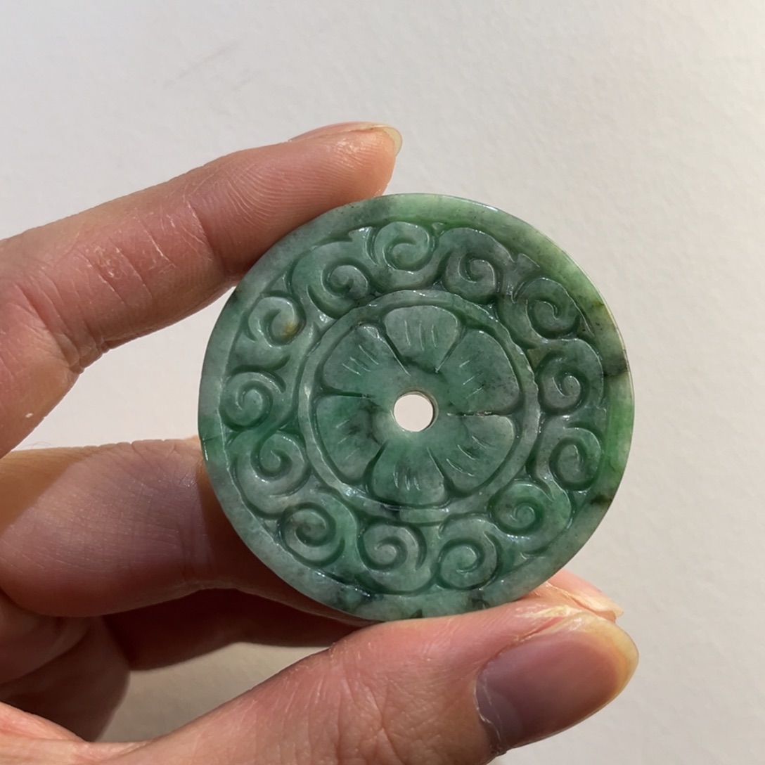 翡翠未镶嵌吊坠(赠链)代编织