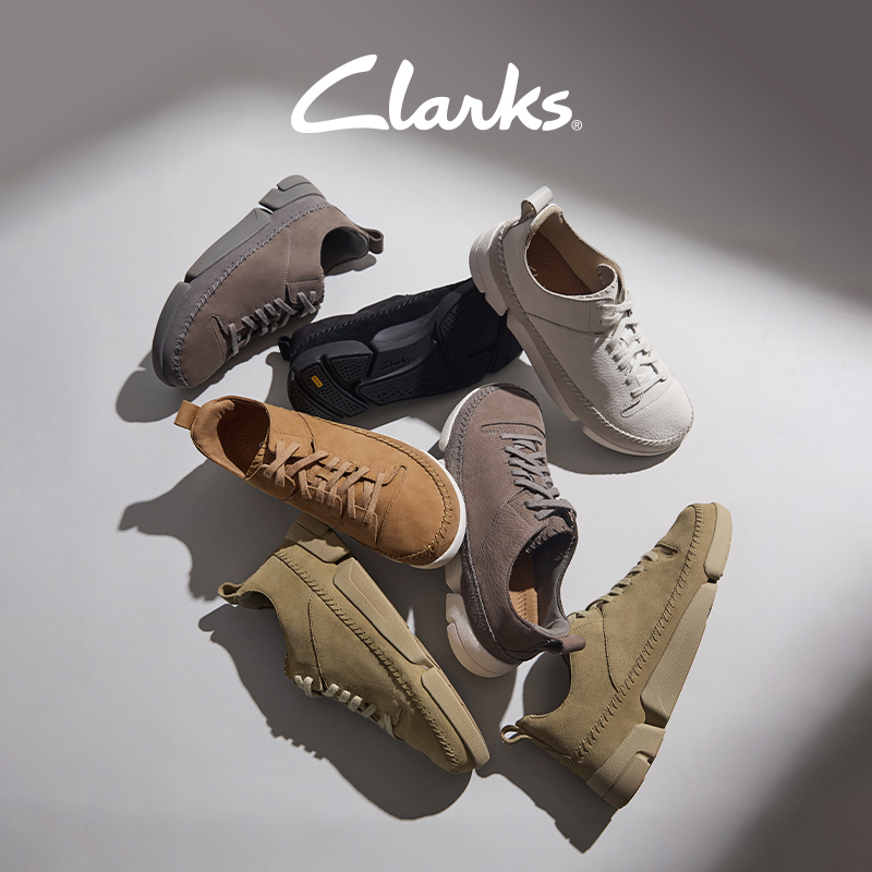 【三瓣鞋】Clarks其乐Trigenic2Tact男复古舒适板鞋低帮休闲鞋