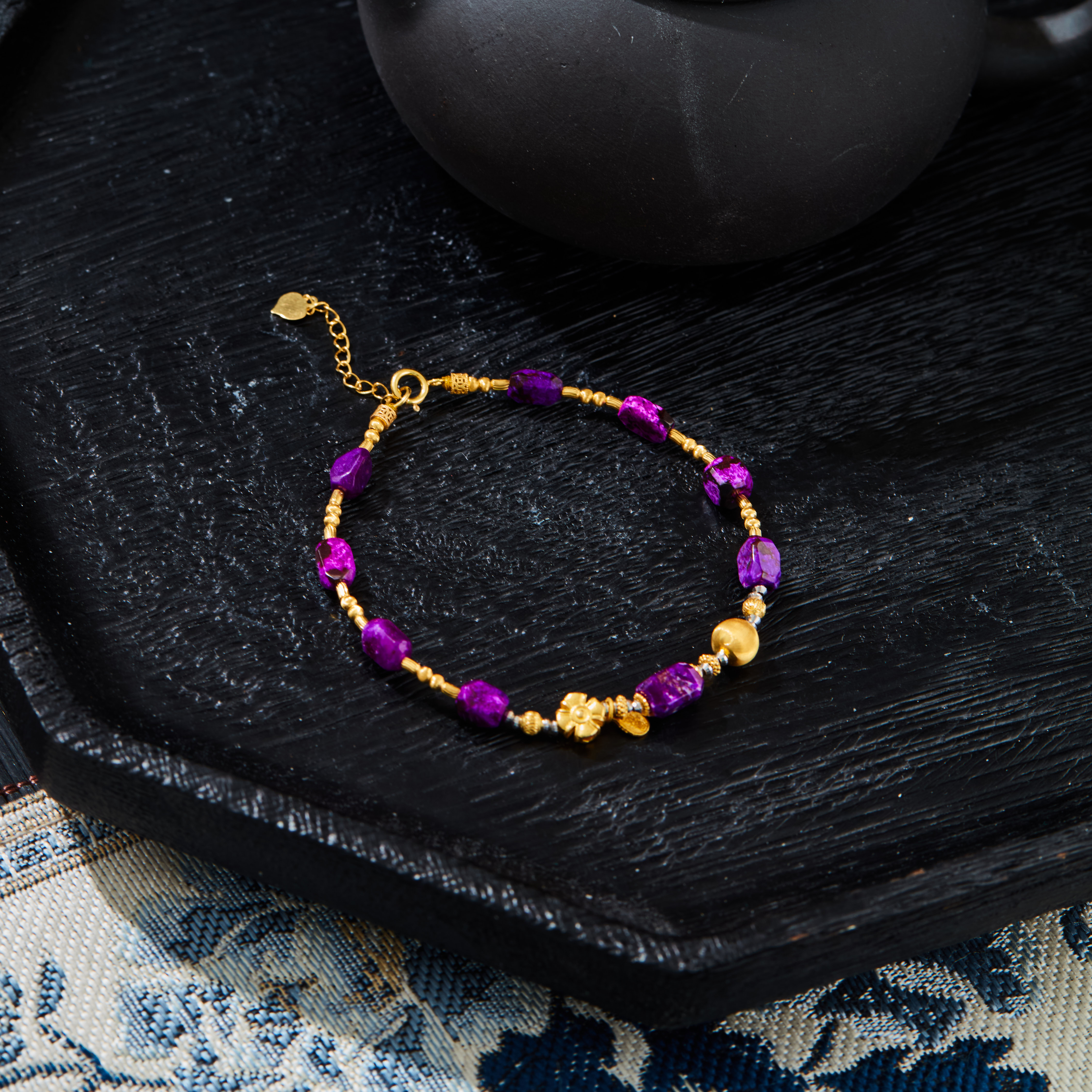 【云上雅岚】月白栀丨C25222-18K舒俱来手链-4.5mm-多样性发一件