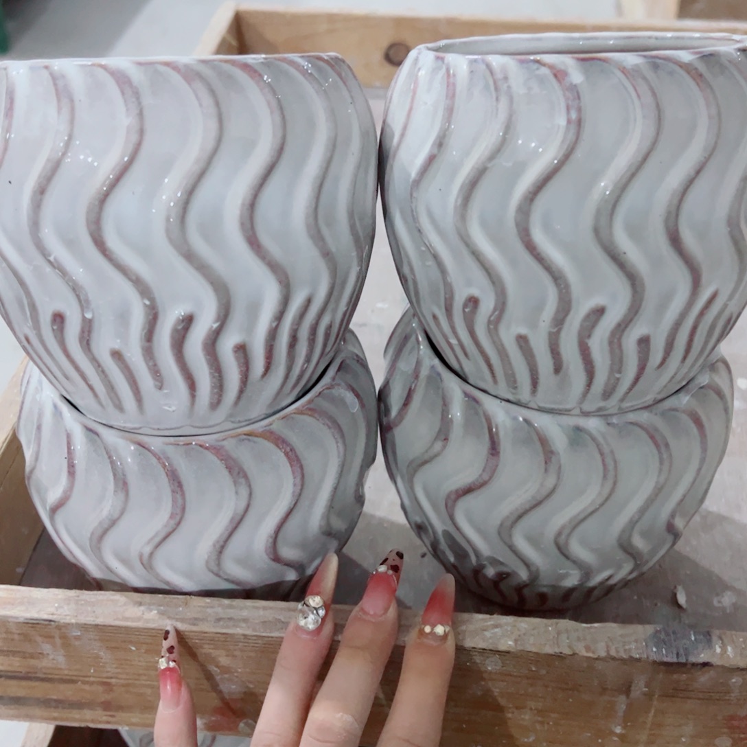 有孔，陶瓷花盆满10米包邮发货