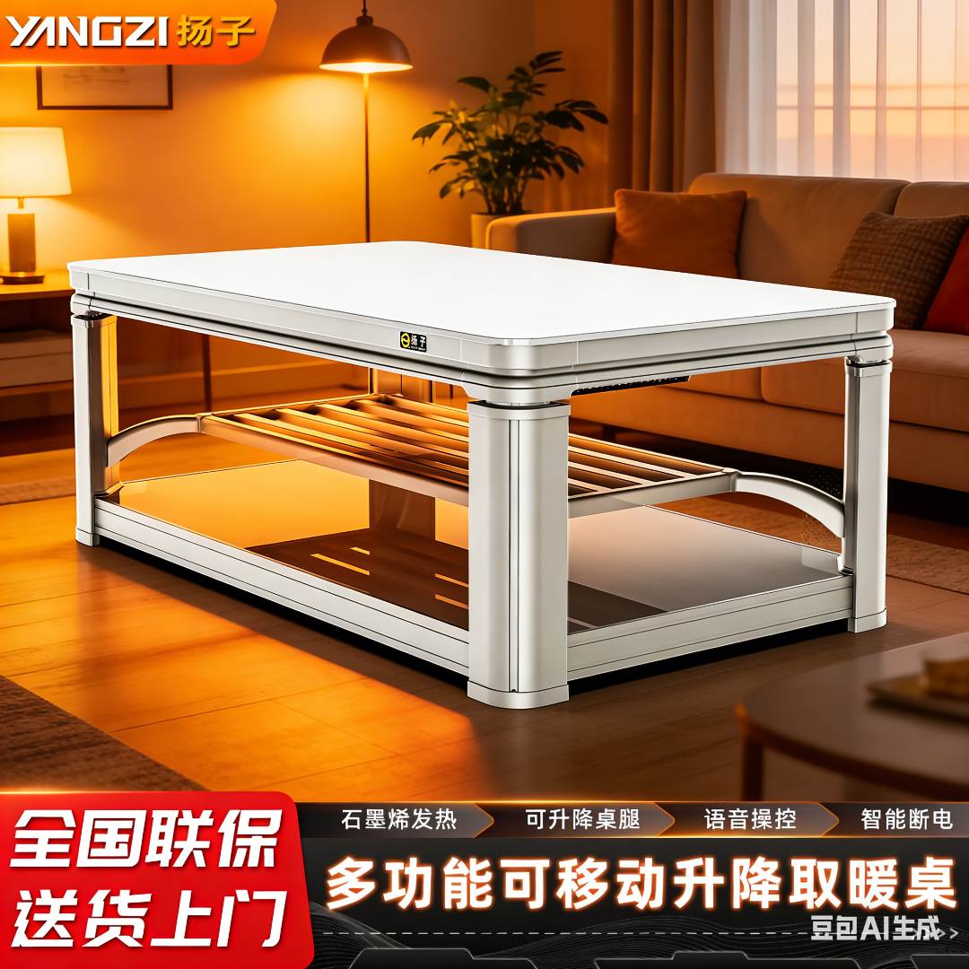 【年终大促】扬子智能取暖器烤火取暖桌电烤炉桌子电暖桌电炉取暖桌