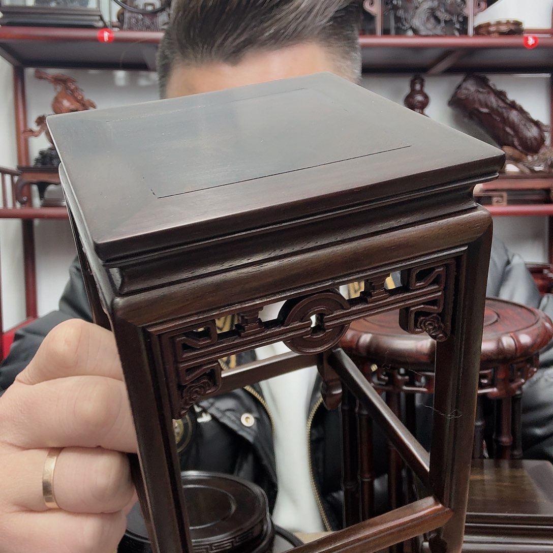 用***2大红酸枝工艺品底座