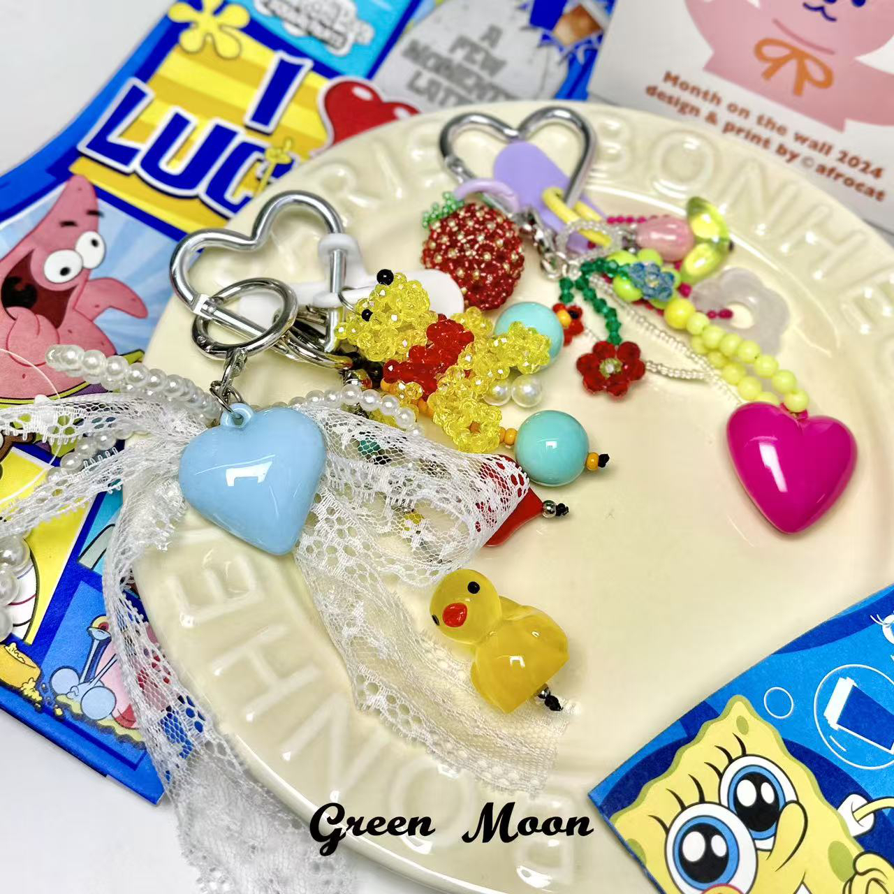 【阵雨预告】甜酷卡通手机链钥匙扣包挂可爱挂件