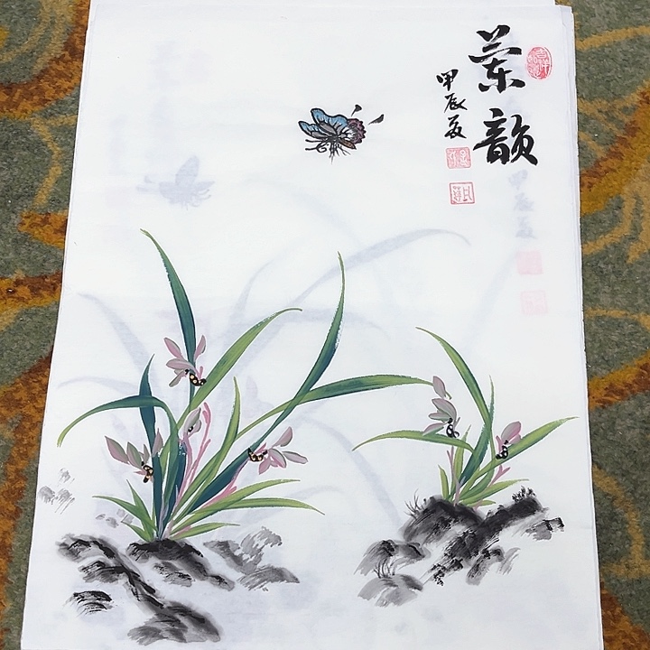 国画孟凡萍小兰花