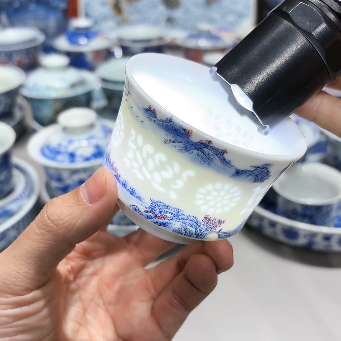 盖碗景德镇高温茶具