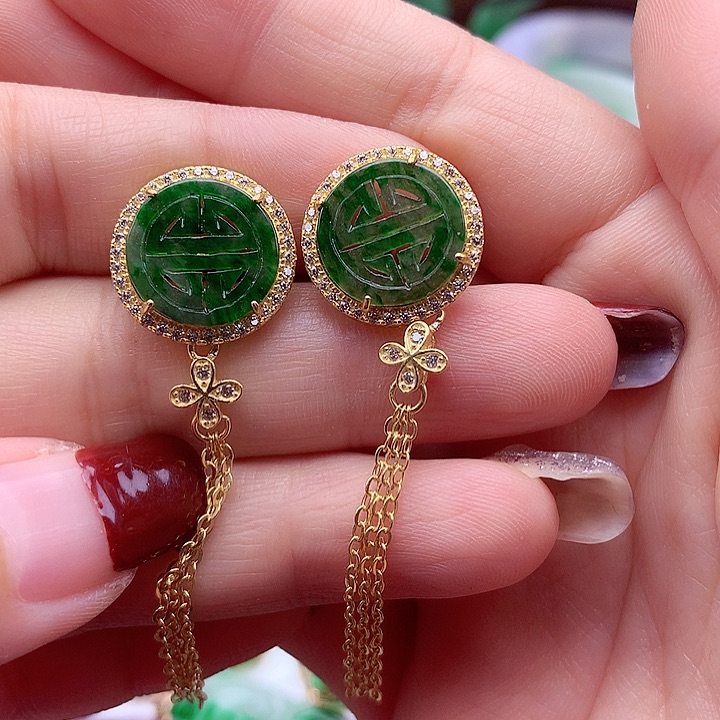 翡翠颈饰银S925镶嵌翡翠