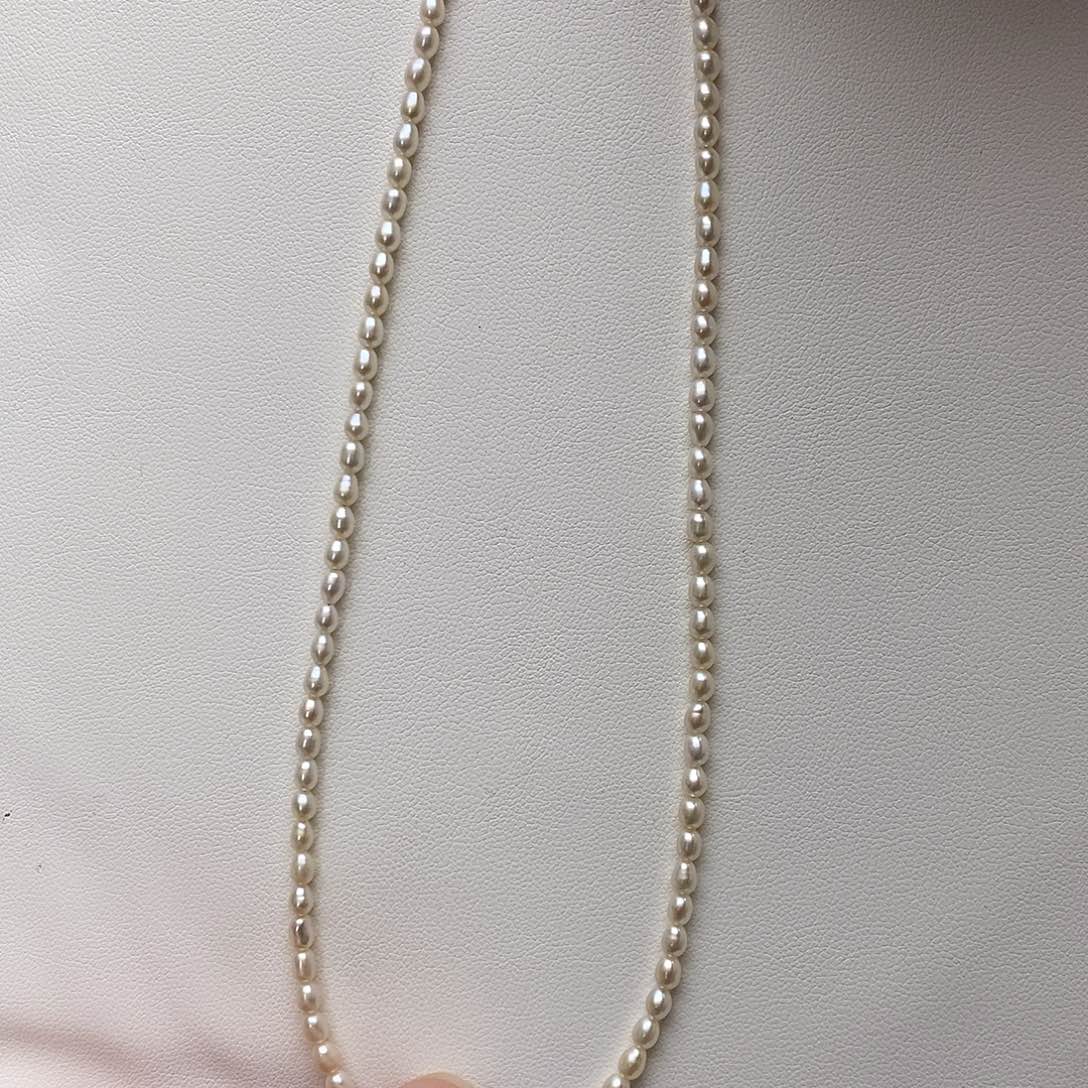 淡水珍珠耳饰银S925镶嵌