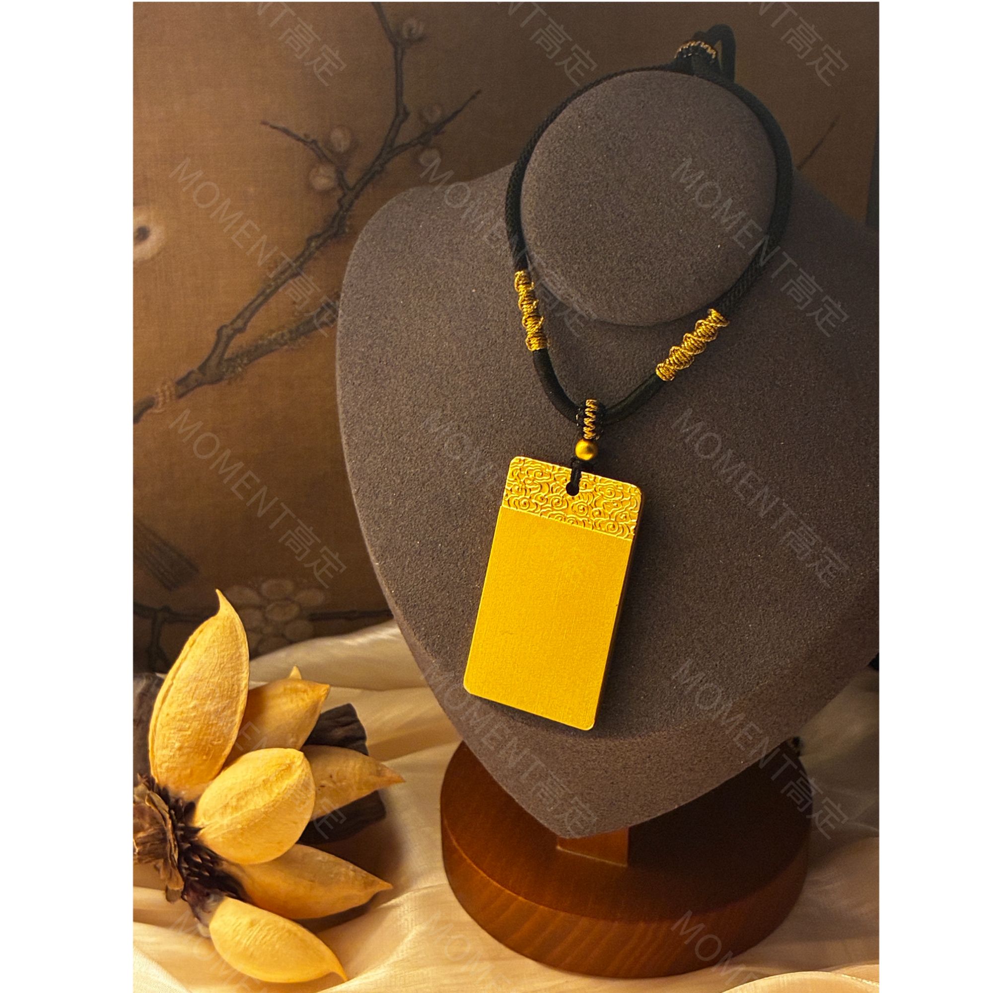 吊坠 中国风无事牌无字牌哑光首饰素款精美百搭