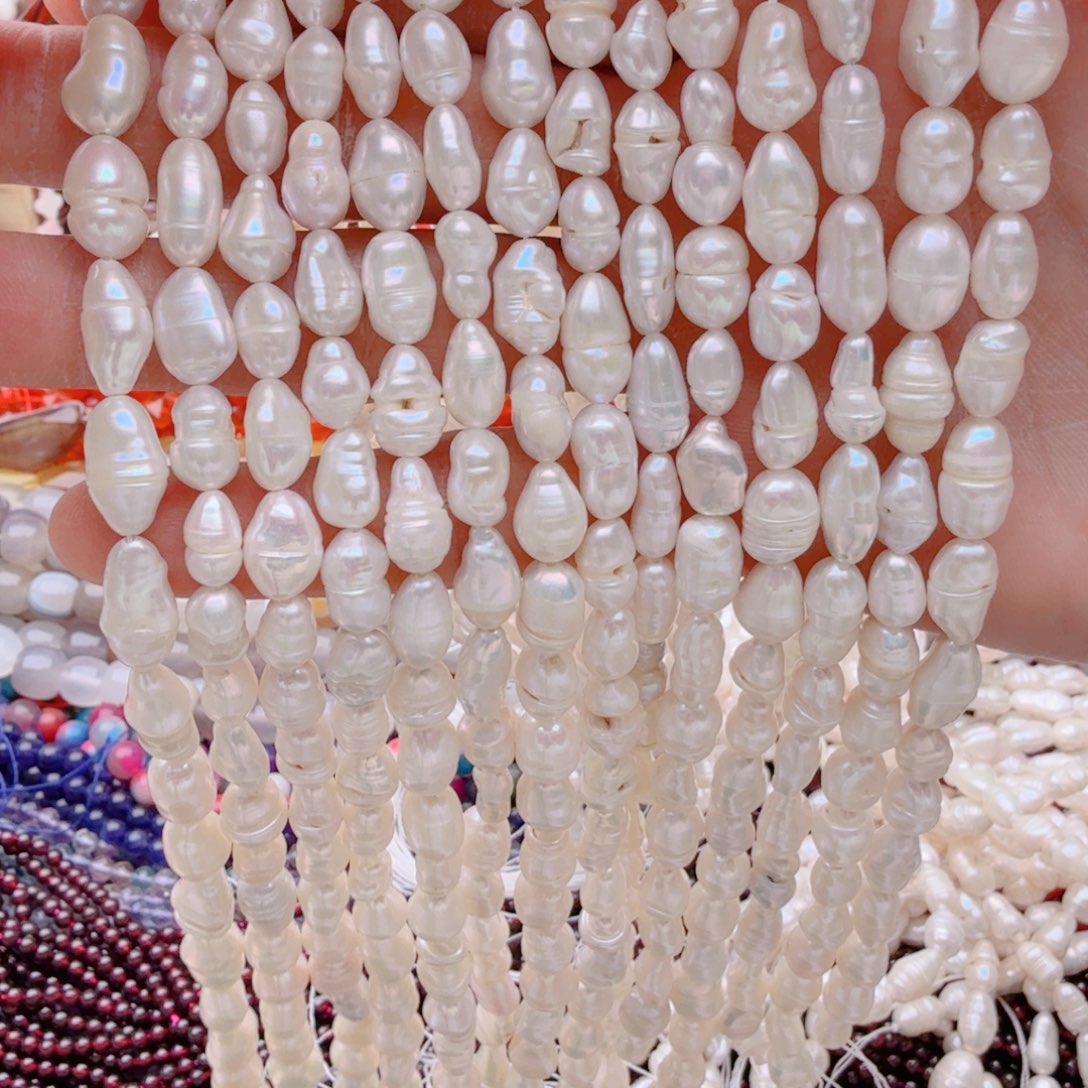 玛瑙/玉髓珠宝半成品未镶嵌珍珠1条随行