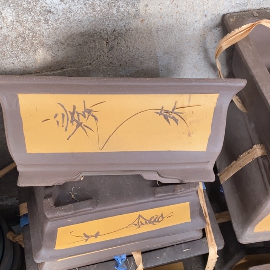 紫砂花盆100-4。31.5-24-13