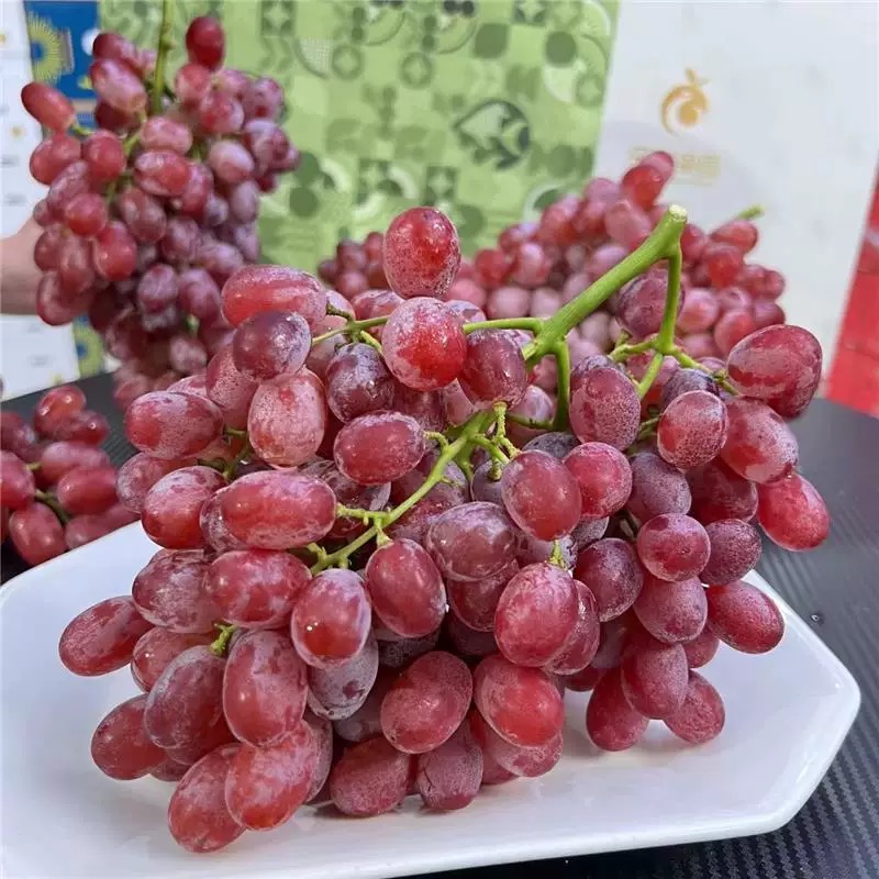 【小时达】克伦生无籽红提500g±10g/提子