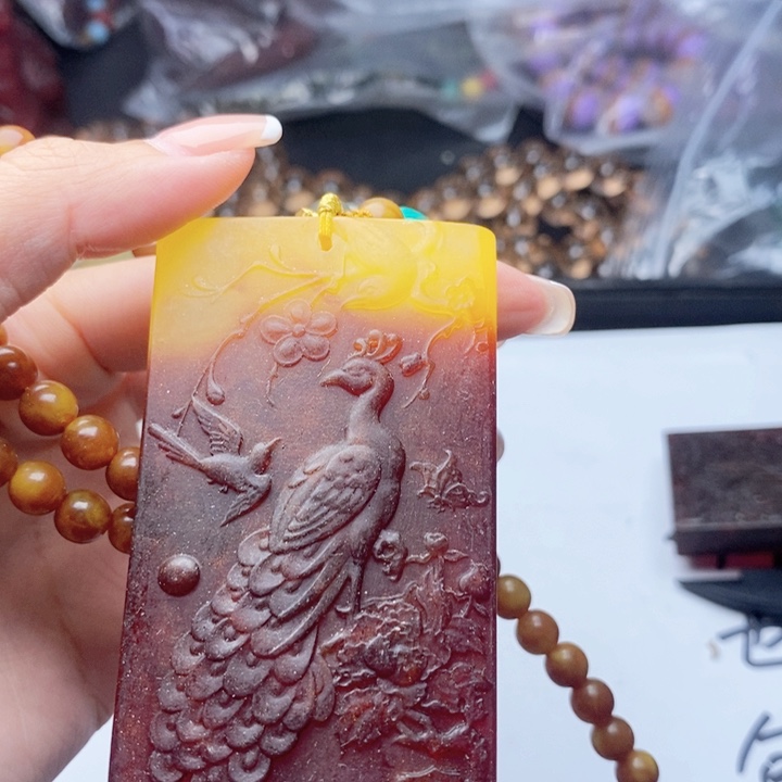 未镶嵌吊坠(不含链)蜜蜡118套装