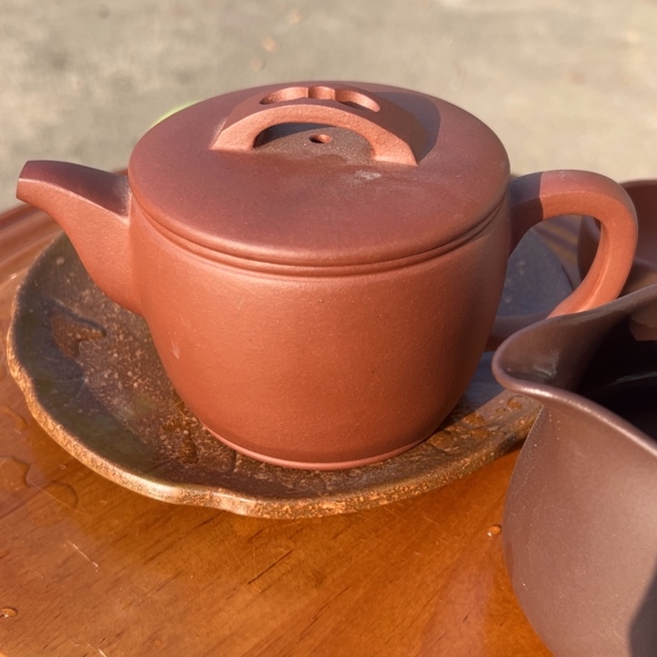 茶壶紫砂底槽青350cc大汉瓦