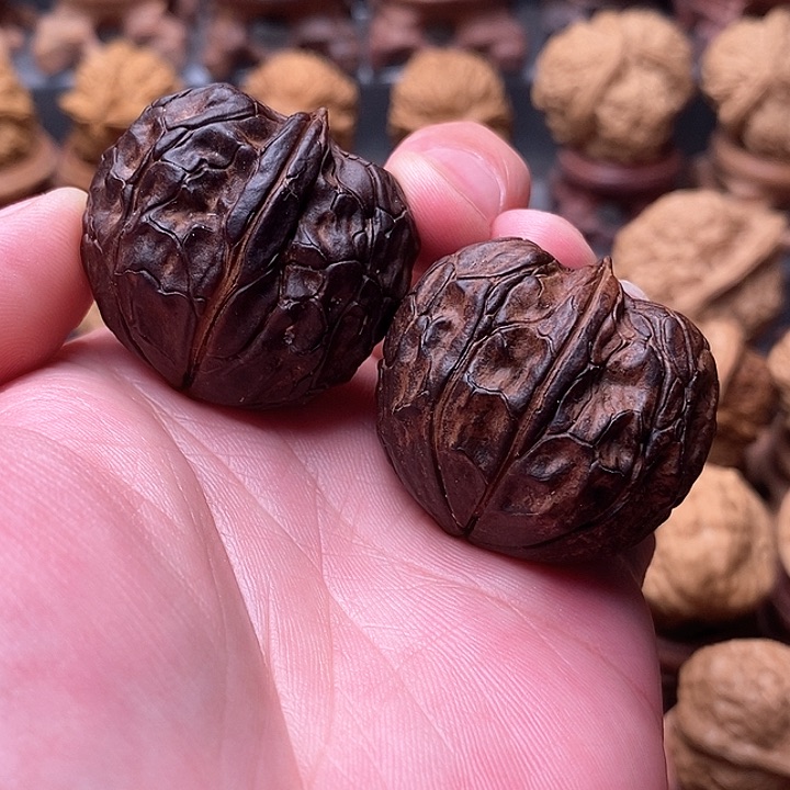 桃核把件虎头……金