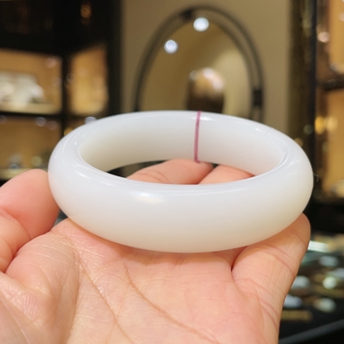 【闪购商品】和田玉手镯未镶嵌56.5#87.35g