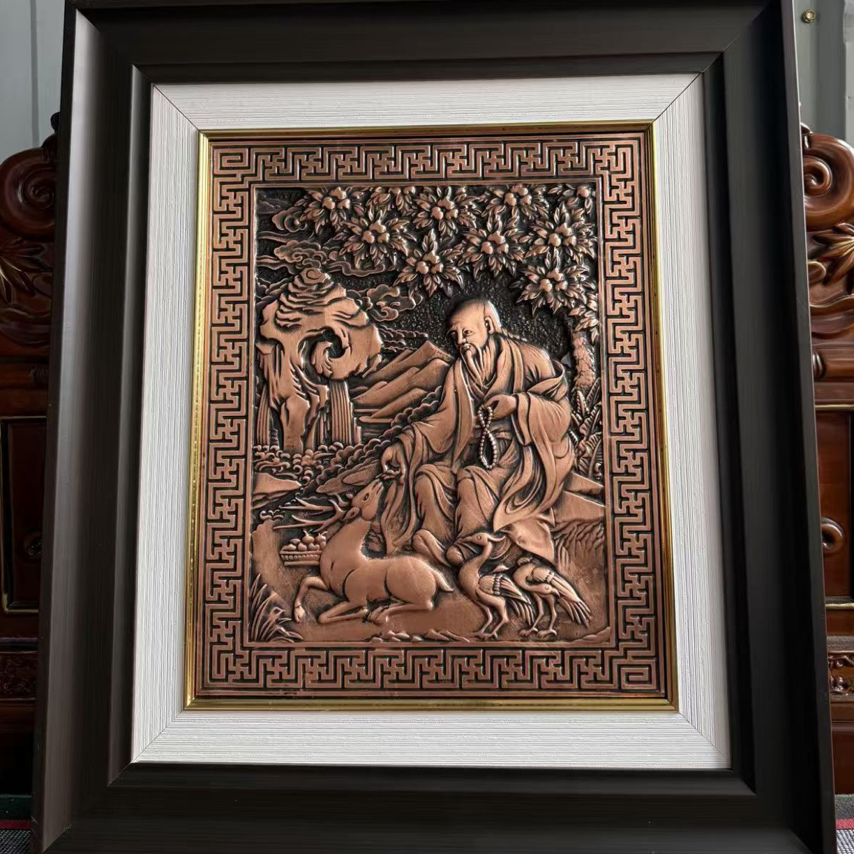 手工制作  铜板挂壁画 长51厘米高58.8厘米  全国包邮假一赔十