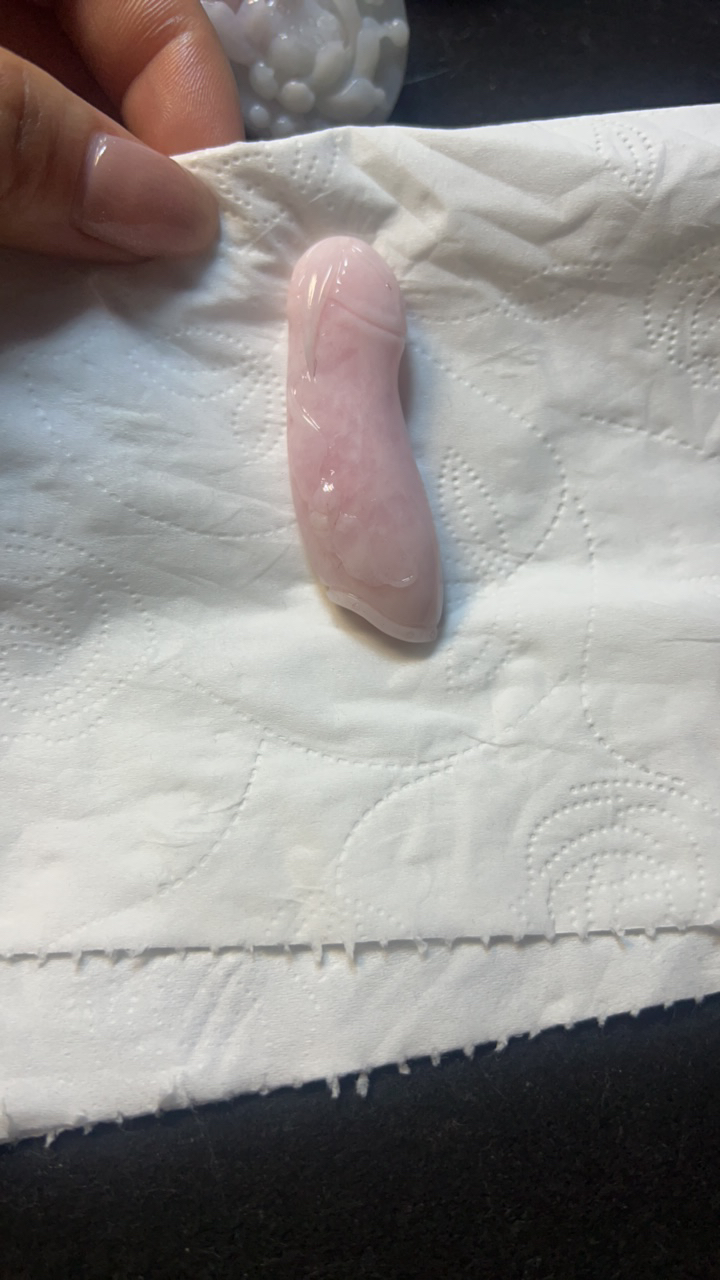 定制款独山玉芙蓉粉福瓜吊坠