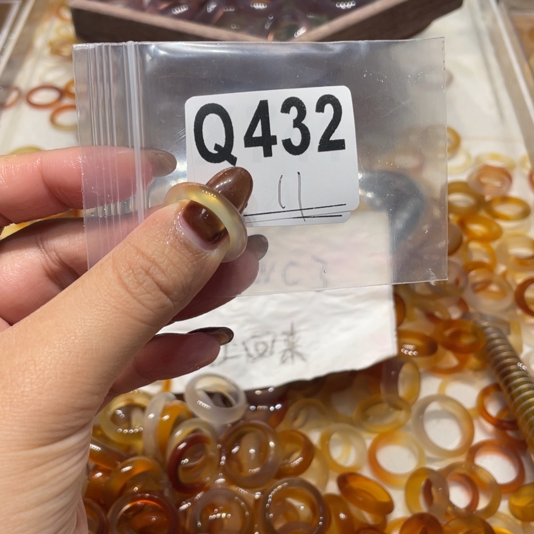 玛瑙/玉髓未镶嵌戒指432