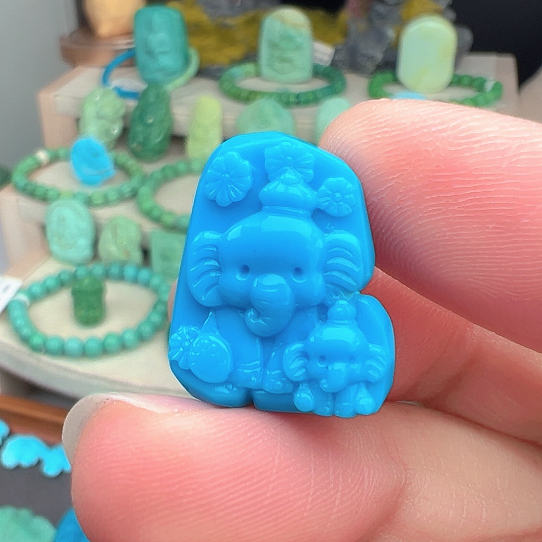 绿松石未镶嵌主播万珍