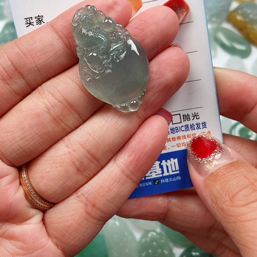 【闪购商品】翡翠颈饰未镶嵌安***洪龙财