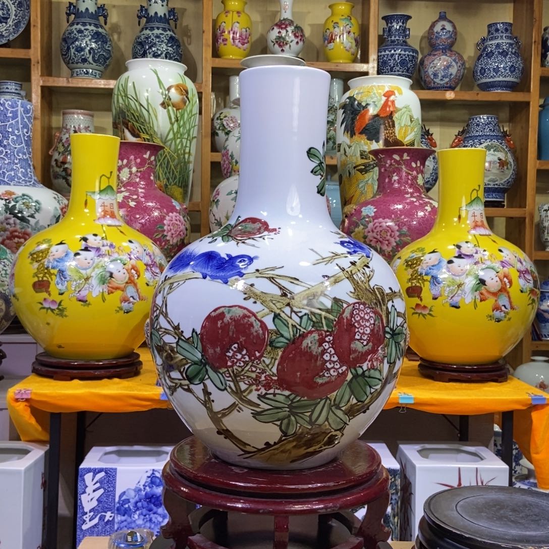 瓶景德镇陶瓷花瓶摆件