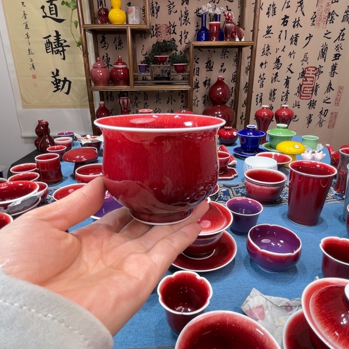 夜***…景德镇陶瓷大福桶