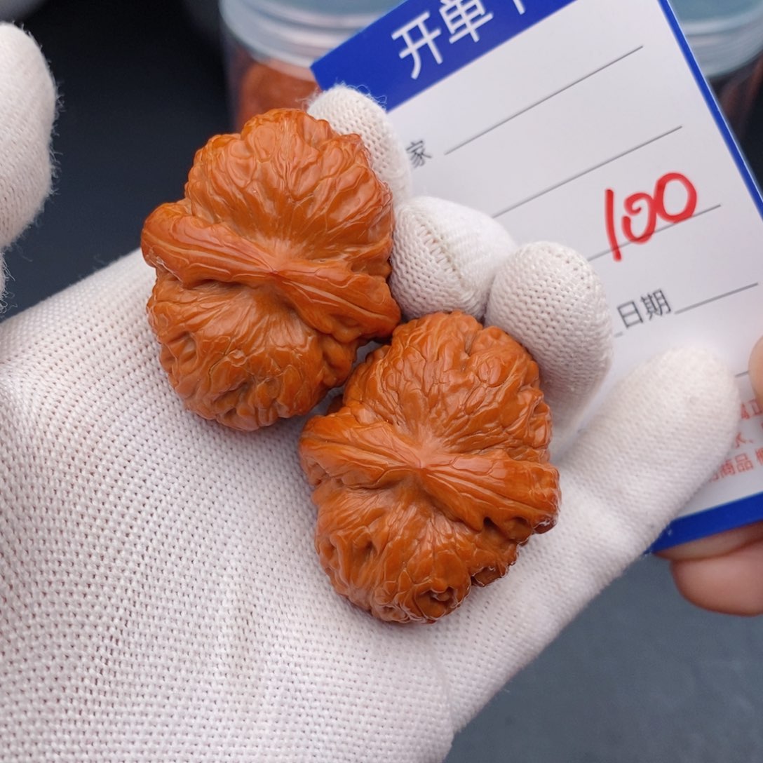文玩核桃把件40元宝100