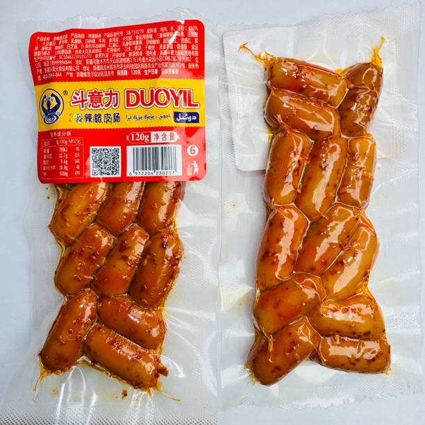 新疆香肠 Duoyil 斗意力香辣香脆肠 120g Aqqik Kiza 鸡肉肠零食