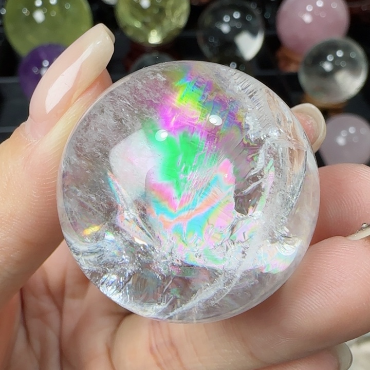 水晶天然水晶球E35未镶嵌天然3.4公分