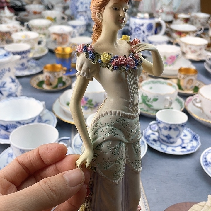 中古欧瓷瓷器小房子