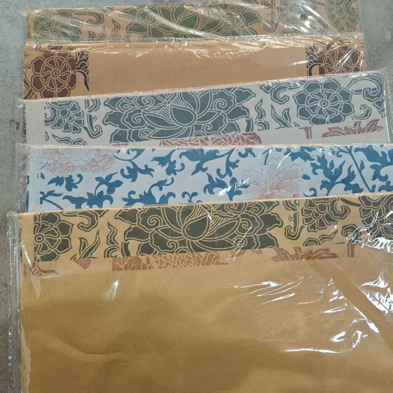 艺宣阁34x138“各款式绢纸锦绫书法条屏10张一包”【1包】不挑款