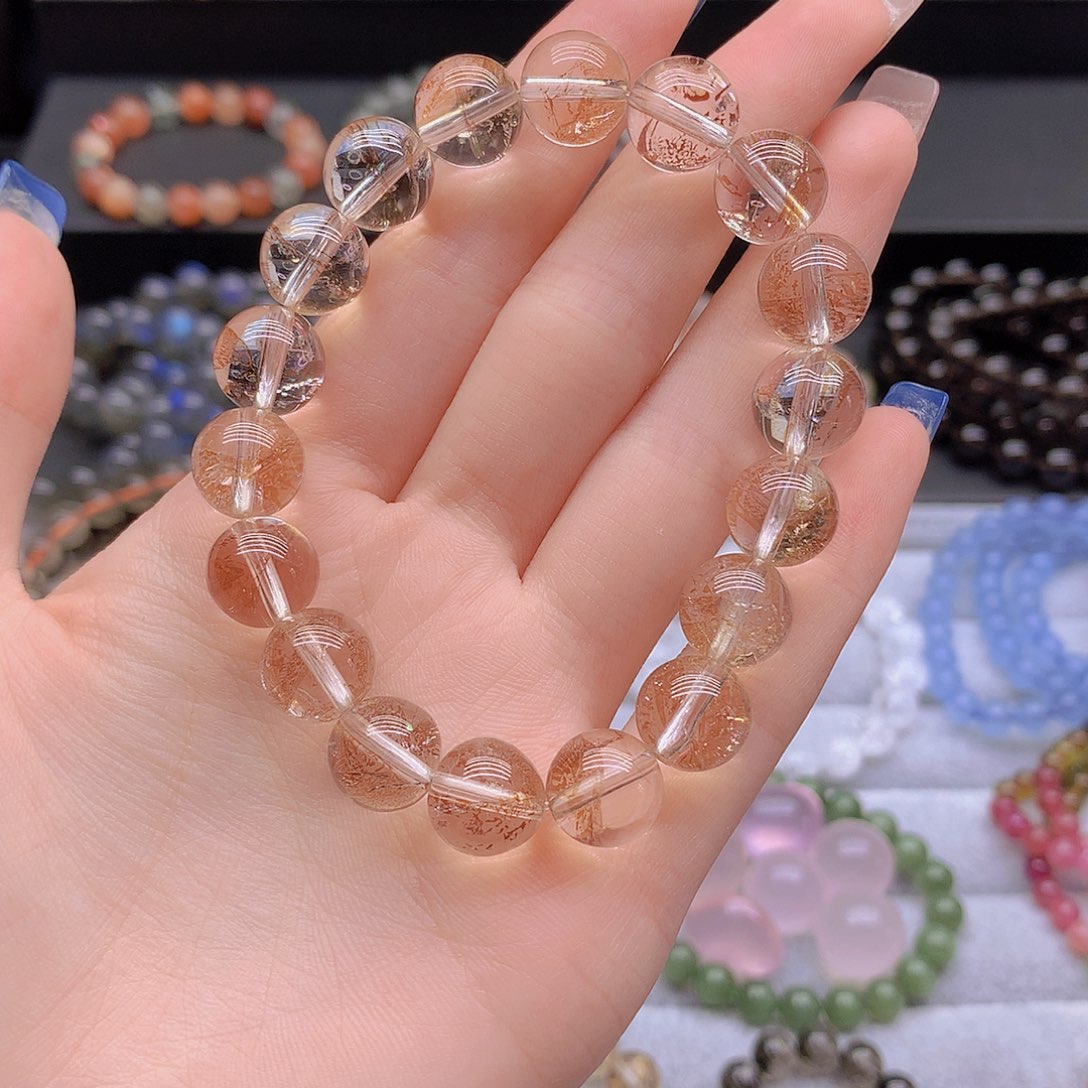 水晶手链未镶嵌圆****糖水晶