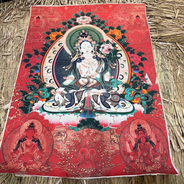 高端精品白度母绘画类唐卡AA20