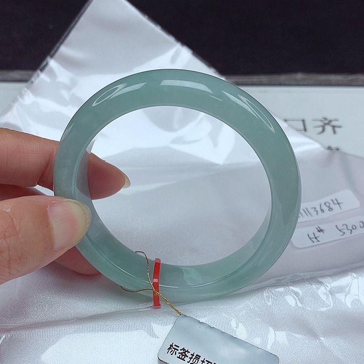 未镶嵌手镯翡翠55圈3684