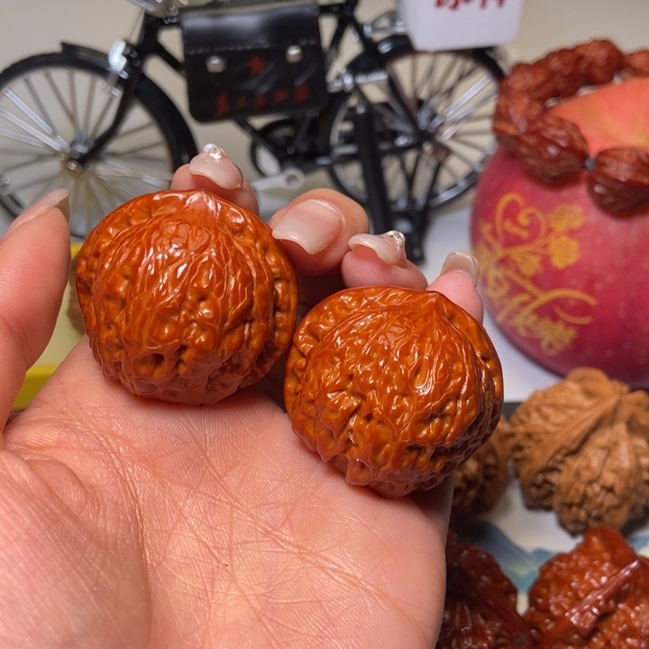 聆****文玩核桃吊坠乾隆磨35乾隆磨