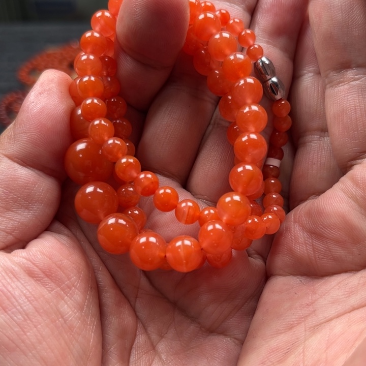 南红玛瑙手链未镶嵌
