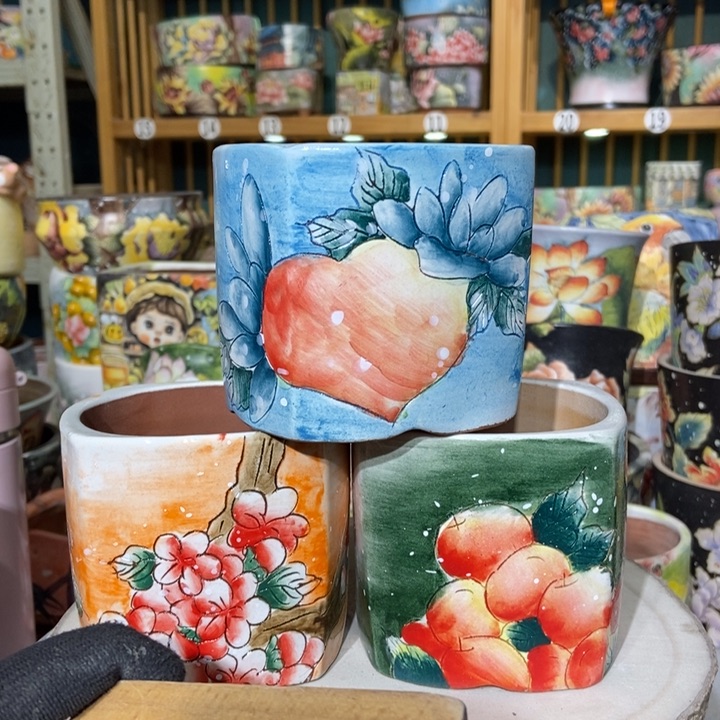 红陶景德镇艺术手绘作品