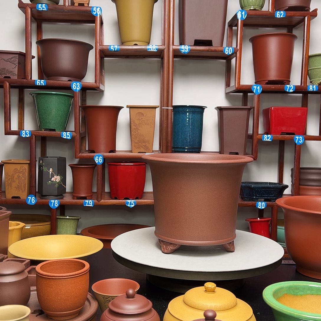 紫砂花盆圆盆花盆