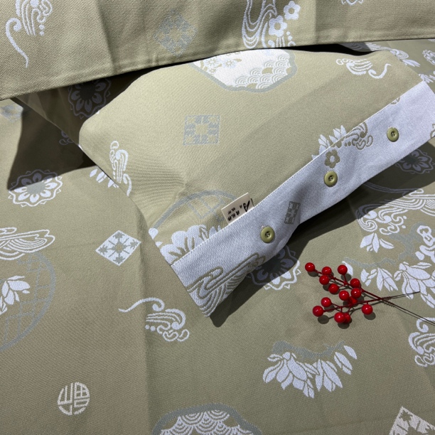 【赛络纺老粗布凉席】大气全棉不粘身