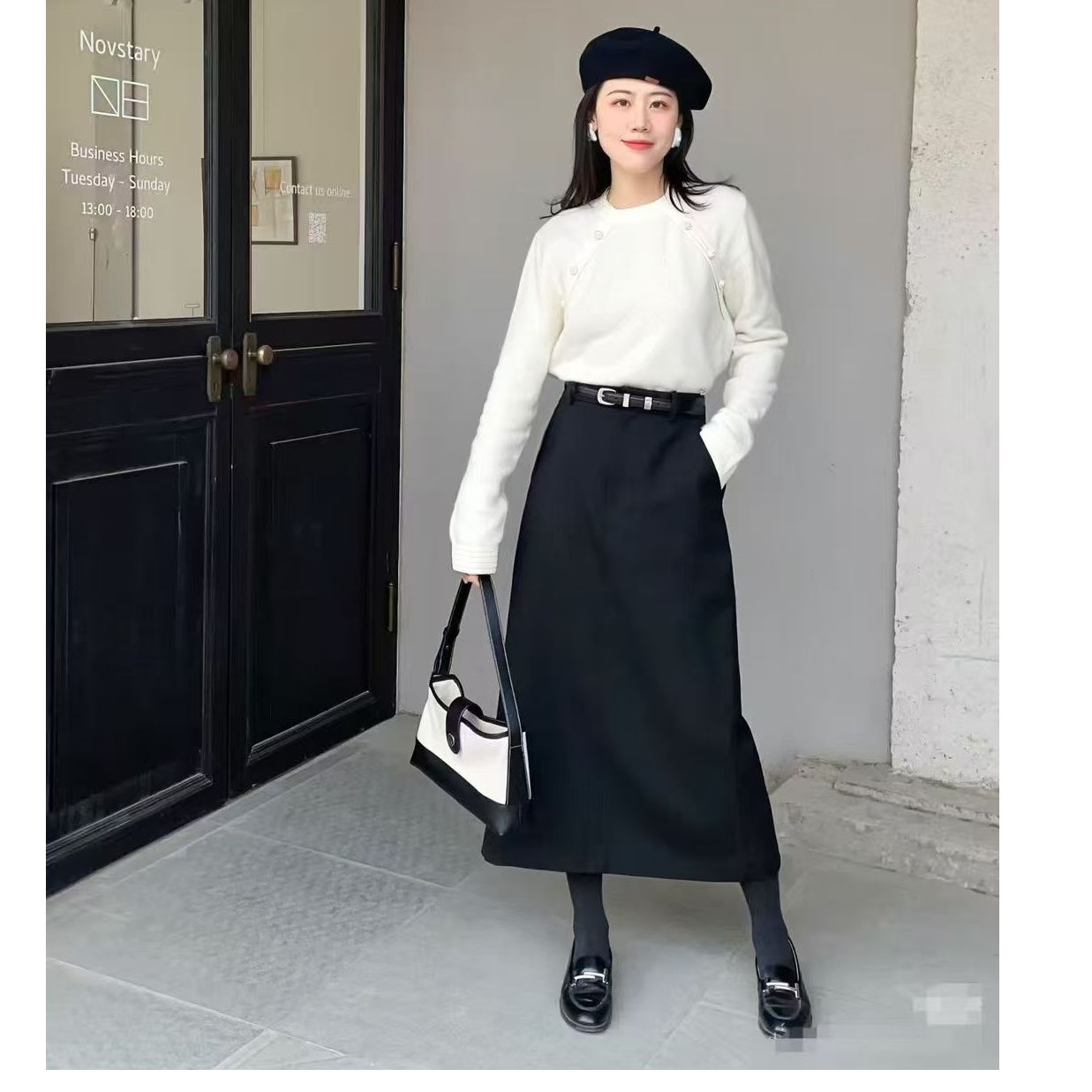 【飞姐】洋气百搭显瘦直筒半身裙b03款