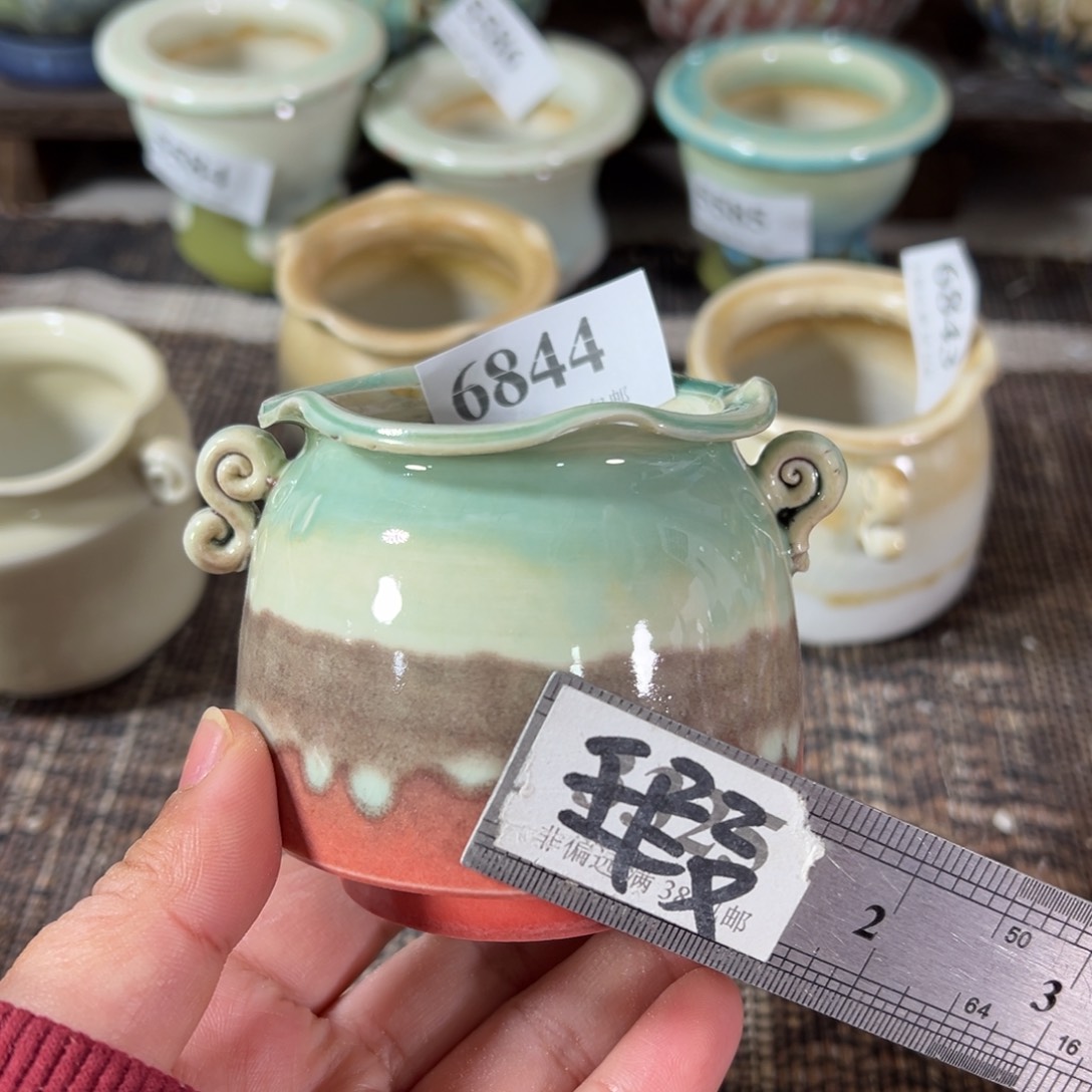 陶瓷瑕疵景德镇手工花盆