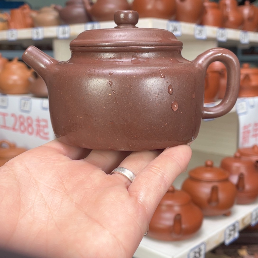紫砂茶壶天青全手工220毫升