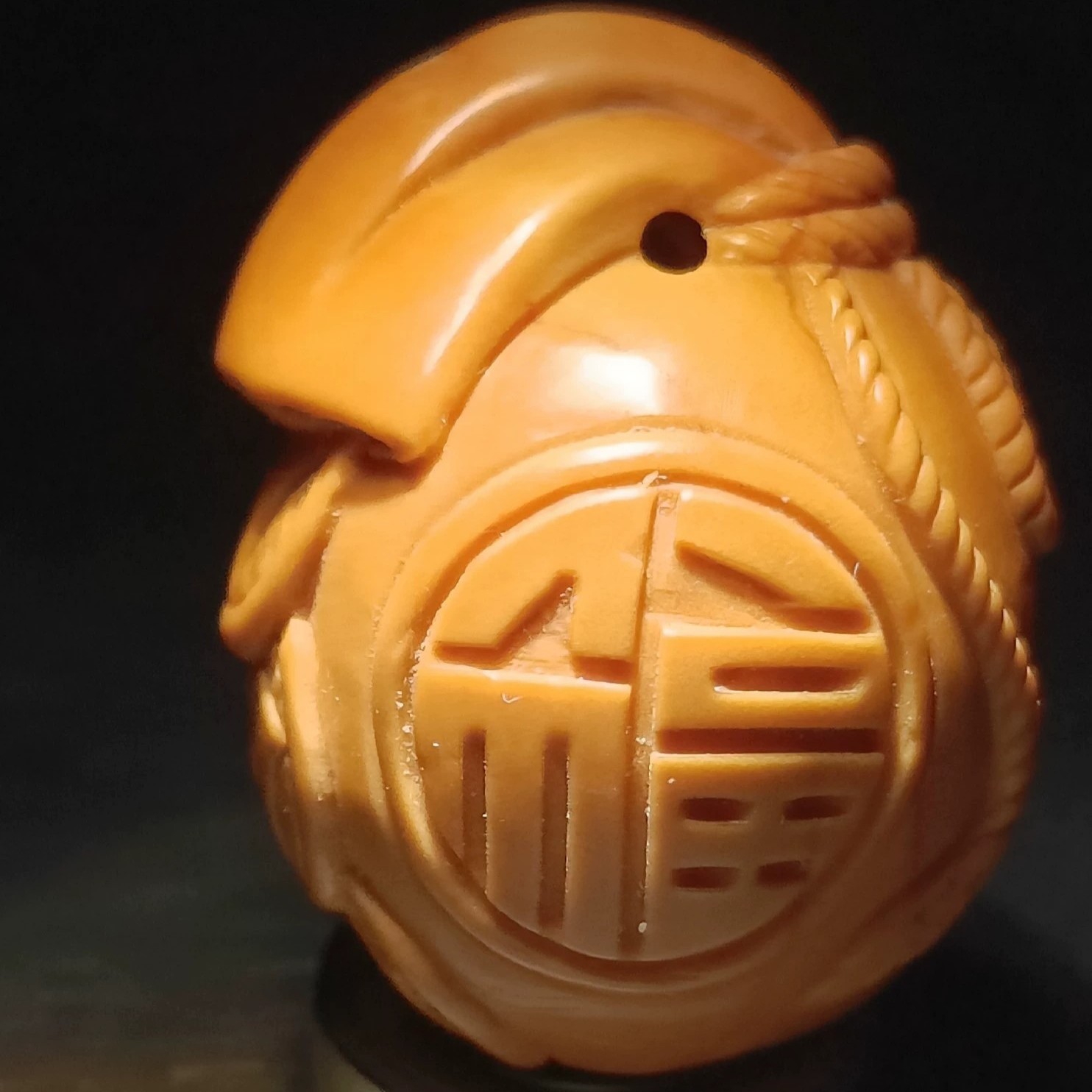 大籽橄榄核纯手工雕刻福袋文玩手串配饰男女单籽1.9*2.4cm核雕Q19